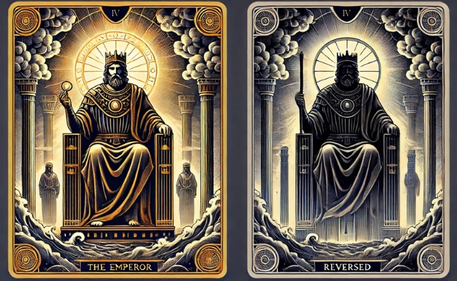 The Emperor tarot reversed defined.