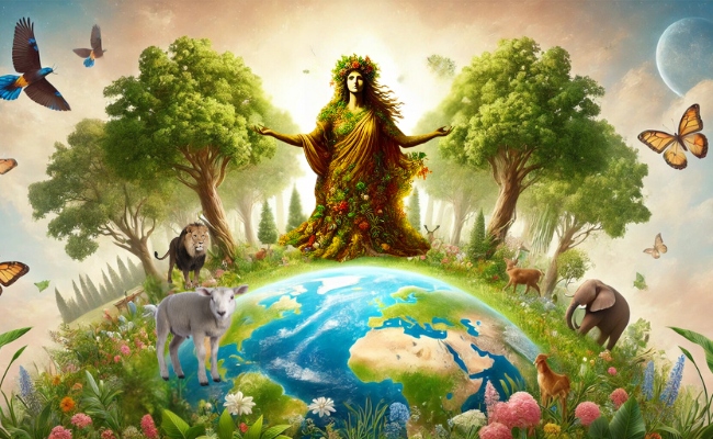 Gaia as the symbol of everything.